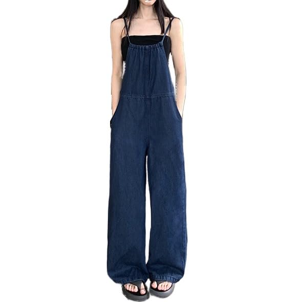 Salopette femme en denim fluide et droite pour éviter la chaleur