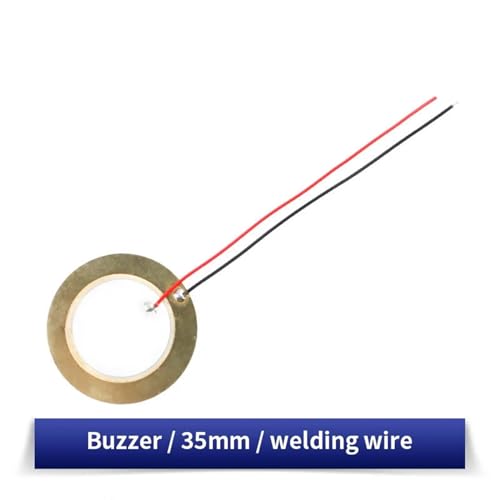 Cerámica piezoeléctrica de oblea de 35mm y cable de 12mm para proyectos de sonido y robótica 6