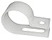 1.5" Electriduct Heavy Duty Nylon Cable Clamps Mouting Wire Clips - 100pcs | White