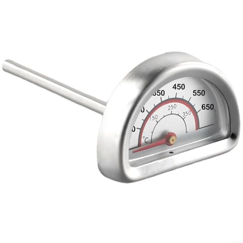 QuivyLivy Grill-Ofenthermometer aus Edelstahl, mit Dual-Skala für Celsius und Fahrenheit, Bimetall-Zifferblätter, Temperaturanzeige für Grill und Kochen im Freien QuivyLivy Grill-Ofenthermometer aus Edelstahl, mit Dual-Skala für Celsius und Fahrenheit, Bimetall-Zifferblätter, Temperaturanzeige für Grill und Kochen im Freien