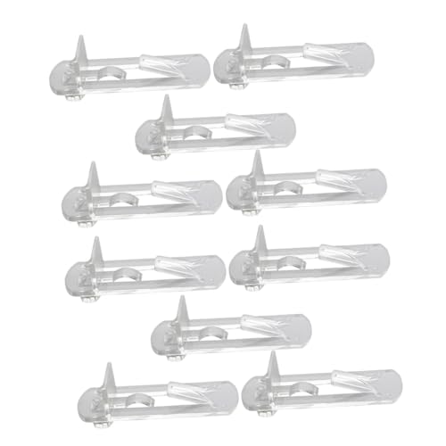 NUOBESTY 10piezas De Soporte Transparente Para Estanterías Clips Para Muebles Ajuste