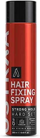 USTRAA Hair Fixing Spray - 250 ml – Strong Hold Hair Spray | Extreme Hold | Adds Shine to Your Hair | Even Coating with finer spray | Ideal for longer hair length
