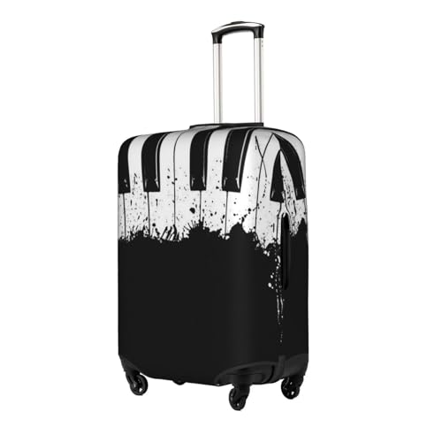 Piano Printed Luggage Cover Elastic, Washable, Universal Fit 18-32 Inch Travel Suitcase Cover Easy To Identify2