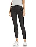 Sanctuary Women's Misses Social Standard High Rise Skinny Ankle, Coated Black, 24