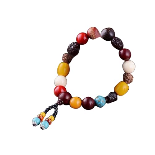 Parliky Buddha Perlen Auto Anhänger Feng Shui Glücksbringer Dekoration Rückspiegel Schmuck Geschenk für Sichere Fahrt und Stilvolle Fahrzeugausstattung