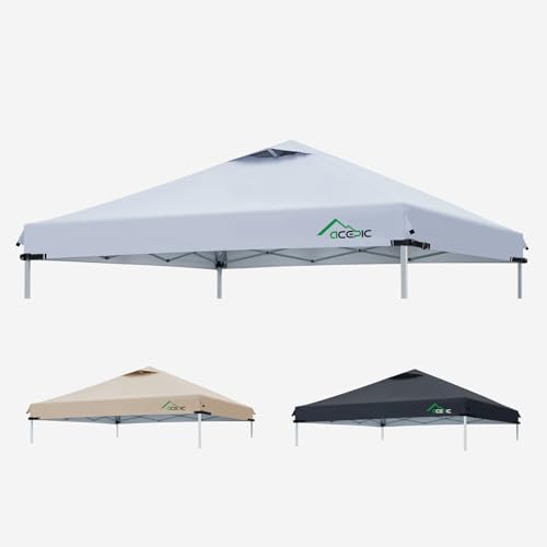 10x10 Adjustable Canopy Replacement Top with Air Vent, Waterproof Canopy