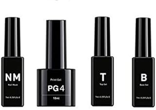 Genuine O2NAILS Consumables Kit (Nail Mask, Print Gel, Top and Base)
