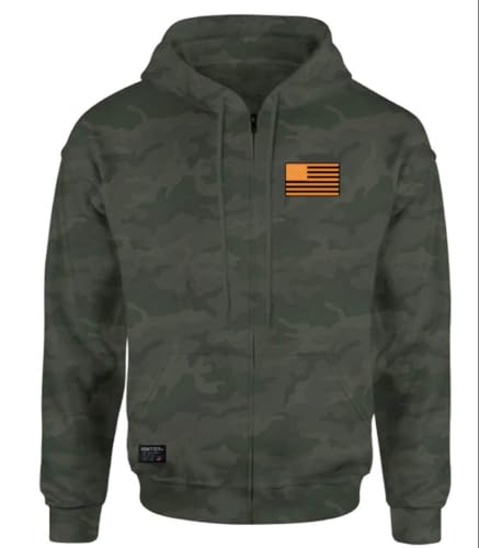 Howitzer Style Men's Zip Up Hoodie Hunt Tribe Pullover Military Grunt MFG2