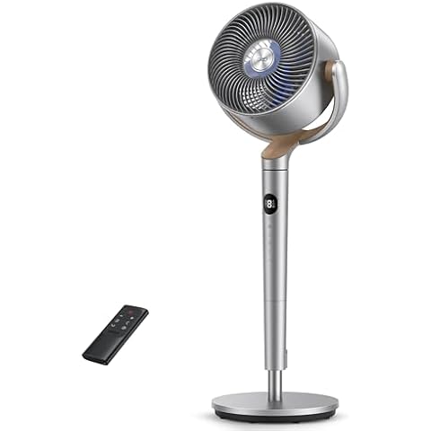Dreo 23dB Silent Pedestal Fan with Remote Cover