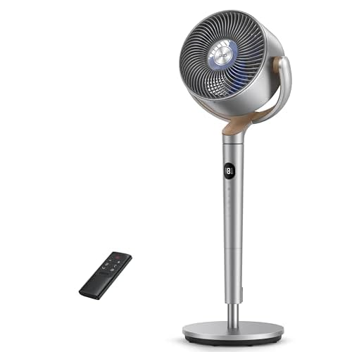 Dreo Standing Fan 120° Omni-Directional, Quiet DC Motor