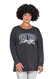 Coupe Loose Fit Angel of Style Femme Grandes Tailles Sweat-Shirt Coupe Loose Fit, imprimé avec Strass Anthracite 52 836546110-50