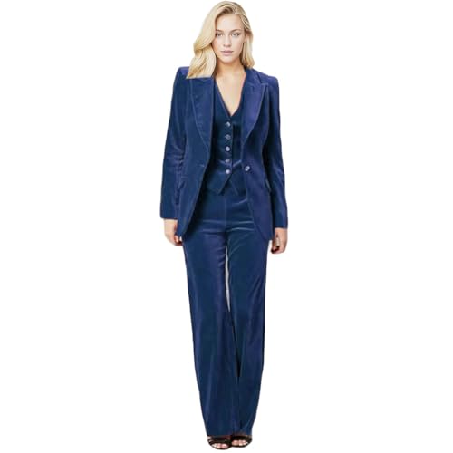 Costume 3 pièces en velours femme idéal pour vos soirées et réunions