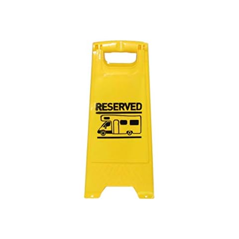 Motorhome Pitch Reserved Sign with Pegging Points (Campervan Stay Fixed) Cover