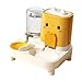Leefasy Automatic Cat Feeder and Water Dispenser Food Feed Automatic Pet Feeder Pet Food Bowl for Puppy, Yellow