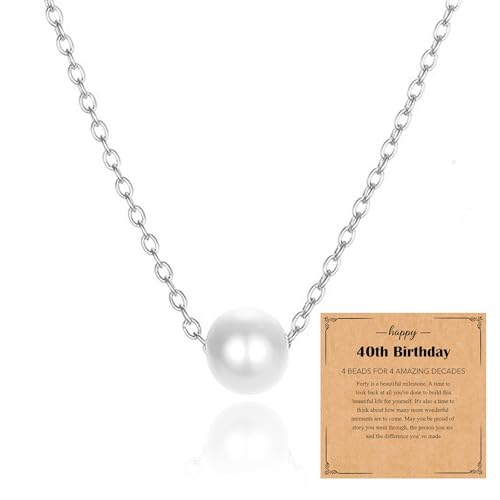 Collier de perles en argent pour femme, un cadeau d'anniversaire significatif pour marquer ses 50 ans