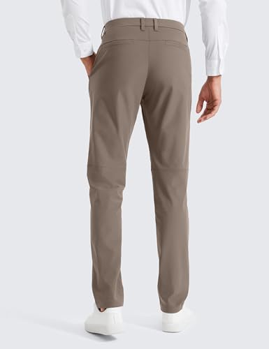 Image of CRZ YOGA All Day Comfy Golf Pants 28 inch /30 inch /32 inch /34 inch /36 inch | Decent Stretch, Wrinkle-Resistant, Casual, Slightly Tapered Leg, Flat Front, Pockets, Trousers for Men