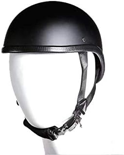 Miniatura 2 de Gladiator Novelty Harley medio casco para motocicleta, plano, negro, XL, Negro
