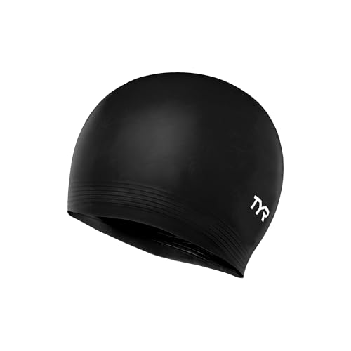 TYR Latex Adult Swim Cap for Women and Men - Training and Recreational Swimming Hat with a Durable...