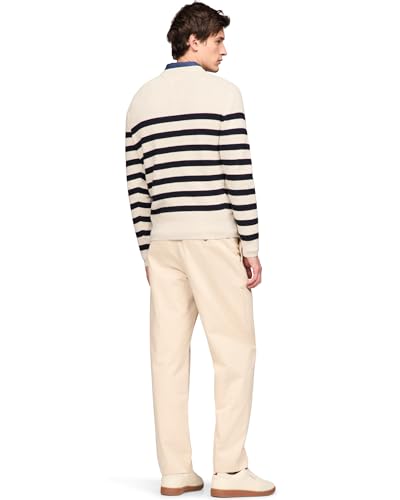 Tommy Hilfiger Men's Waffle Knit Crewneck Sweater Lightweight Pullover, Also Available in Big & Tall3