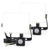 Aigostar 30W Foco LED con Sensor Movimiento: Super Brillo Focos...