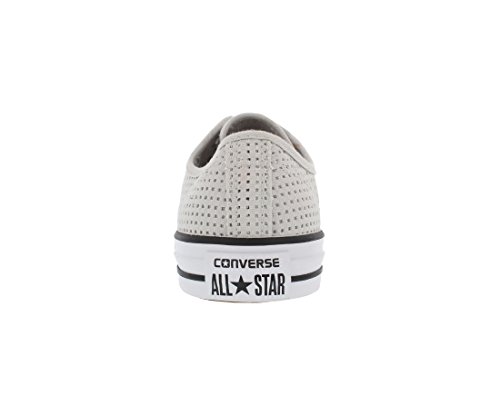 Image of Converse Chuck Taylor All Star Perforated Ox Women US 6 White Sneakers, Grey, 6