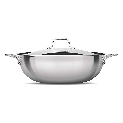 Image of Treo by Milton Triply Stainless Steel Kadhai with Lid, 28 cm / 4600 ml