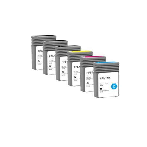 Cartouche d'encre PFI-102 pour corriger les lignes floues sur imprimante Canon iPF650 iPF600