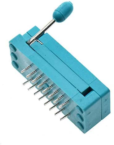 5Pcs Integrated Socket Universal 14/16/18/24/28/40 pin IC Test Universal ZIF Socket (28p Wide Locking seat)