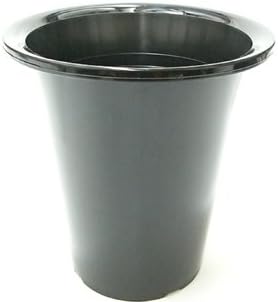 Amazon 洋蘭プラ鉢 6 0号 1個 黒ラン鉢 プラ鉢 18cm 薔薇 苗 深鉢 鉢