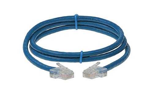 Cable de red Ethernet UTP Cat 5E 6ft azul miniatura 1
