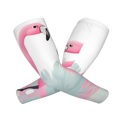 DWVTFSM Zon Bescherming Cooling Arm Mouwen Voor Mannen Vrouwen Uv Upf 50+Liefde Flamingo Tuinieren Mouwen Sport Koeling Mouw