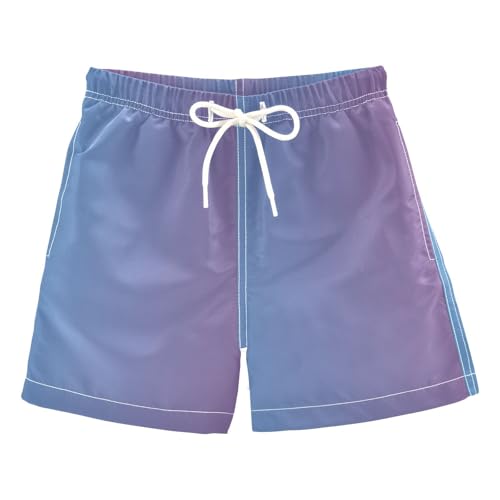 Zathe Blue Gradient Design Toddler Swimsuits Funny Presents Boys Toddler Beach Volleyball Shorts Kids Swimwears Teen's Presents M 8Y
