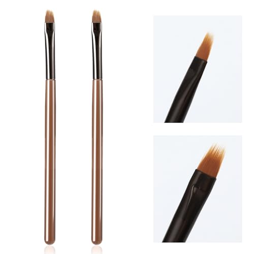 2PCS Ombre Nail Brush Quick Nail Painting Designs Tools Nail Design Brushes Acrylic Ombre Brush for Nails for DIY & Salon Nail Supplies