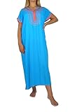Marrakech Accessoires Marrakech Accessoires Orientalisches Kleid Kaftan Tunikakleid Strandkleid Sommerkleid Maxi, Grösse:M