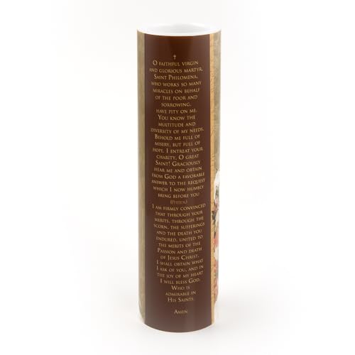 Image of St Philomena LED Flameless Devotional Prayer Candle