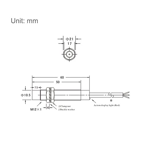 Haldzemo HZ018 Inductive Proximity Sensor M12 Lj12A3-4-Z/Bx Normally Open Detection Approach Switch 4Mm Npn No 3 Wire Dc 6V-36V thumb #4