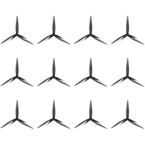 HQProp 12pcs Triblade Propeller CW CCW 7.5 inch 3-Blade Propellers 7.5X3.7X3 Prop for FPV Drone Parts Cover