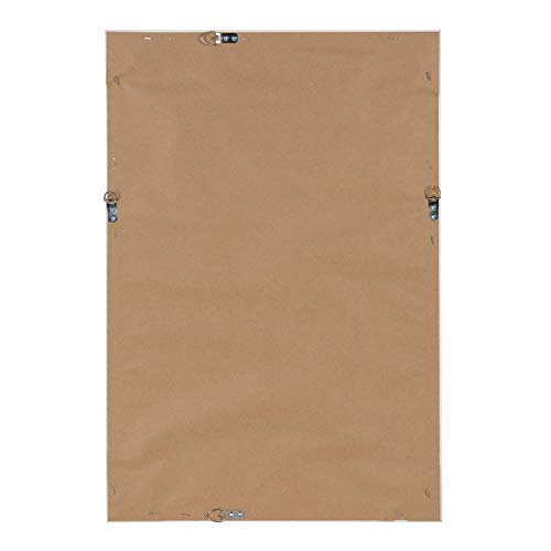 Designovation Macon Framed Linen Fabric Pinboard, 18X27, Soft White #TOP2
