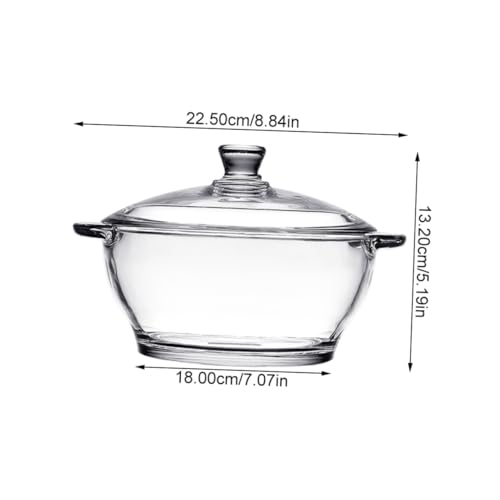 Faitout en verre pour éviter les aliments brûlés et surveiller la cuisson