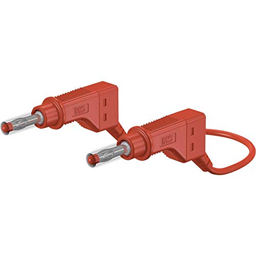 Stäubli 66.9405-10022 Safety Test Lead 4 mm Flat Connector 4 mm 1.00 m Ro, Red - Image 2