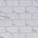 Hopepak Gray/White Marble Wallpaper, Peel and Stick Backsplash, Vinyl, 17.7x118 inch, Kitchen Bathroom Decor, 14.5 sq ft, Self-Adhesive, Removable