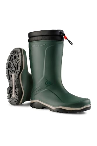 Dunlop Blizzard Schneestiefel, Gefütterte Winterstiefel, Grün, Größe 44