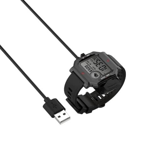 Image of TechTrendz Replacement Watch Charger Compatible with Amazfit Neo Smart Watch Charger Usb Cable For Amazfit Watch Neo Charging - Black