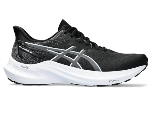 ASICS Women's GT-2000 12 Running Shoe, Schwarz, Grau (Black/Carrier Grey),...