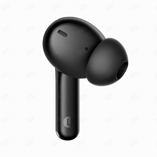Image of Lynacz Original Compatible with Realme T200 Lite TWS Earbuds, 48H Battery, Fast Charging, Quad Mic, Bluetooth 5.3 (Volt Black)