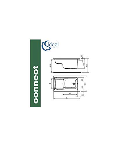 Ideal Standard Connect Van Vasca, Bianco, Normale, 20 unità