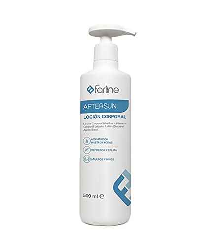 Farline Aftersun - Lozione per il corpo da 500 ml "Ripara e calma istantaneamente la pelle irritata"