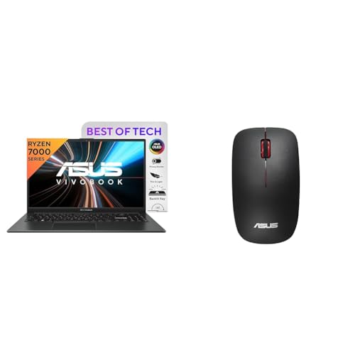 Image of ASUS Vivobook Go 15 OLED (2023), Windows, 16GB RAM, AMD Ryzen 5 7520U, 15.6 inch (39.62 Cms) FHD OLED, Thin and Light Lapto