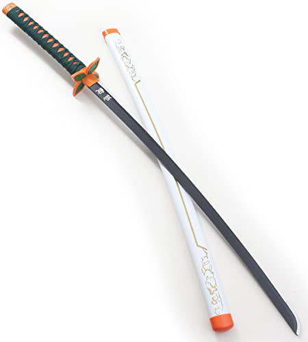 Demon Slayer Katana en Bois Lame Decoration Sabre Shinobu Kocho Epee Kimetsu No Yaiba Presentoir Inclus