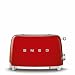 Smeg TSF01RDUS 50's Retro Style Aesthetic 2 Slice Toaster, Red